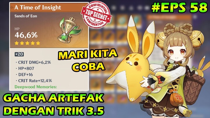 Gacha Artefak Menggunakan Trik Enhance 3.5 - Tips Enhance Artefak Genshin Impact 3.5