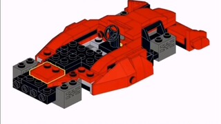 MOC tutorial Lego 76895 modified Ferrari F1 formula car