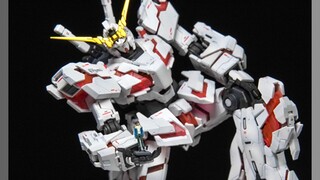 【友胶情】静静地制作超轻阴影+刻线+手涂喷涂RG独角兽高达