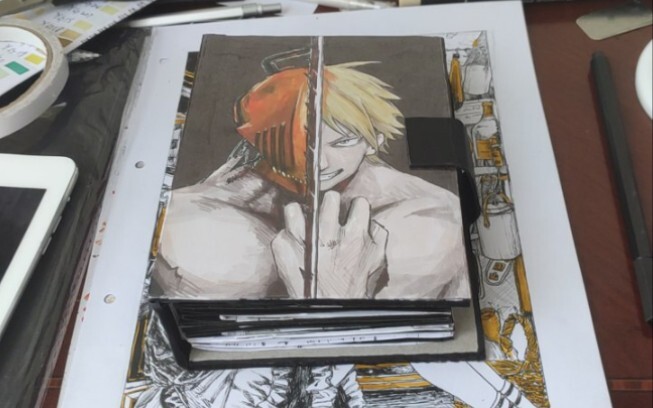 (Pop-up book) 30 days to make a chainsaw man pop-up book