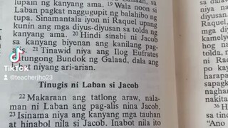 Pang Araw Araw na Talata.                        Genesis 31:22-24