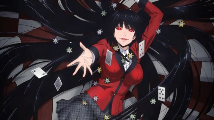 Kakegurui group portrait line direction: people struggling in the abyss