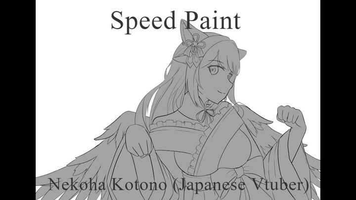 speedpaint Nekoha Kotono (I-stream Vtuber)