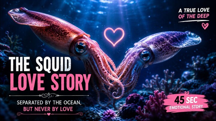 🦑 The Mysterious Life of a Squid! 🌊Deep beneath the ocean, a squid lives a life full of mystery, d