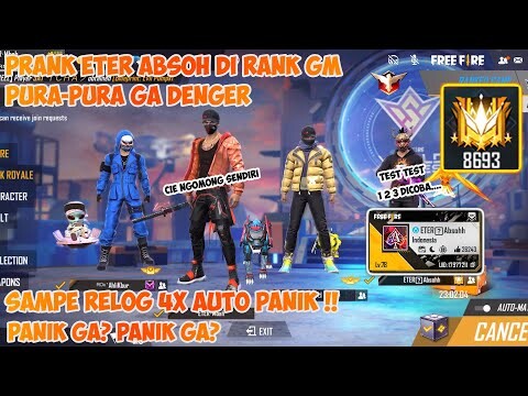 PRANK ETER ABSOH DI RANK GM AUTO PANIK !!