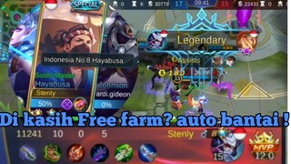 DI KASIH FREE FARM? AUTO BANTAI !  STENLY HAYABUSA GAMEPLAY