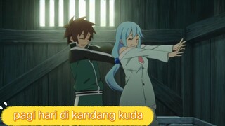 #KompetisiKreasiUnggahan4 , pagi hari di omelin tetangga di kandang kuda