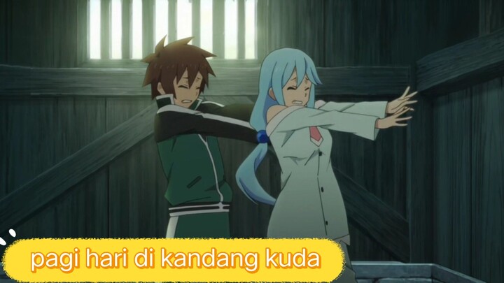 #KompetisiKreasiUnggahan4 , pagi hari di omelin tetangga di kandang kuda