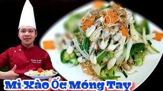 Cách làm Mì Xào Ốc Móng Tay đơn giản Nhưng Cực Kỳ ngon || món ngon dễ làm