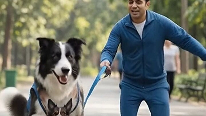 kutte ne insaan ko tahlaya 🐕‍🦺🚶‍♂️