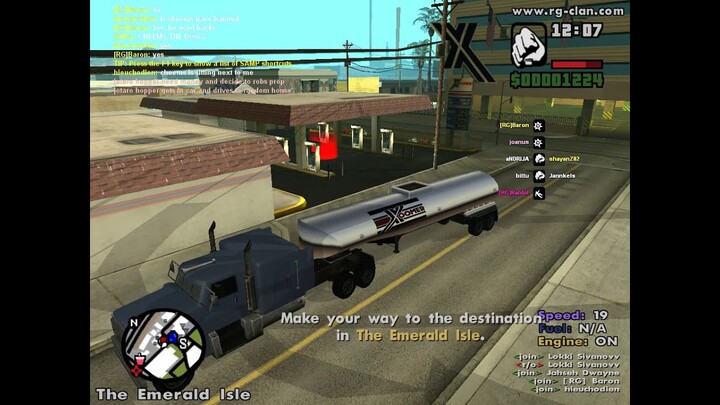 GTA San Andreas Online (SAMP) - Trucking Job Mission [RG Clan Server]