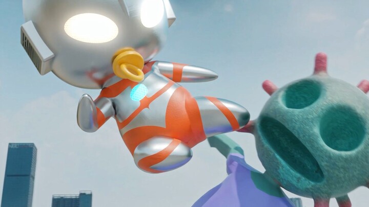 New Ultraman Toddler Version, Q Version Ultraman vs. Virus