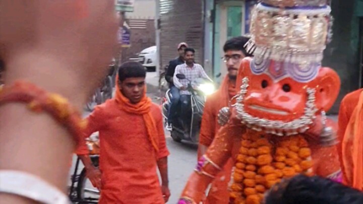 Ram bhakt Hanuman ji Famous Swaroop Famous in panipat India. Take blessings