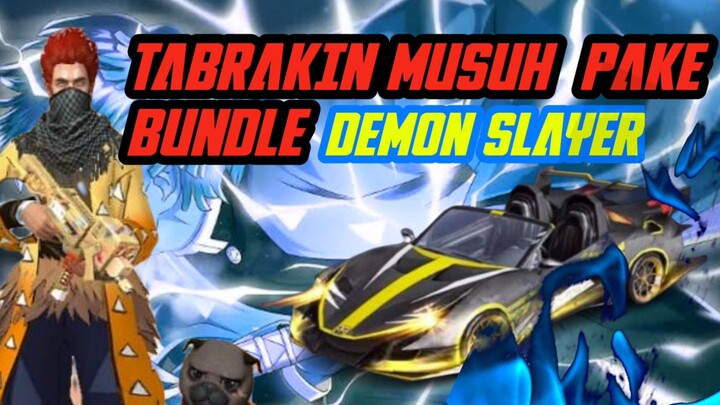 FREEFIRE INDONESIA-TABRAKIN MUSUH PAKE BUNDLE DARI DEMON SLAYER!!!