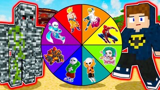 NẾU JAYGRAY MỜI NGƯỜI SẮT ĐÁ NỀN THAM GIA VÒNG QUAY MAY MẮN TRONG MINECRAFT*TROLL GOLEM BEDROCK 😂🤖😁