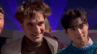 Cha eun woo  with Hollywood Actor Robert Pattinson