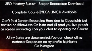 SEO Mastery Summit course  - Saigon Recordings Download