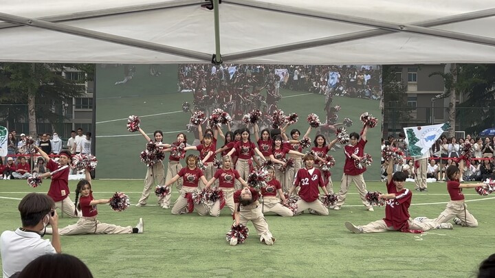 BFSU's version of female street warriors? Cheerleading compe*on at the BFSU 2024 sports event - S