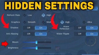 HIDDEN SETTINGS in Mobile Legends | New Graphics Settings in Mobile Legends