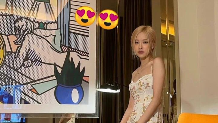 【Rosé】Idols who have grown up are good photo backgrounds.