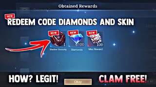 NEW! GIFT REDEEM CODE 6K DIAMONDS AND FREE SKIN! LEGIT WAY! FREE DIAMONDS! | MOBILE LEGENDS 2023