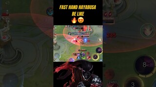 FASTEST HAYABUSA YOU’LL EVER WATCH #mobilelegends #mlbb #mlbbid #mlbbshorts #hayabusamlbb #rylles