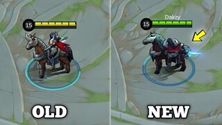 revamped leomord now "rides" his horse?