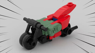 Building block deformation mini motorcycle