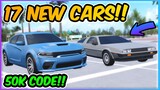 17+ NEW CARS, LIMITED CARS, FREE 50K/CAR CODE! || Southwest Florida ROBLOX