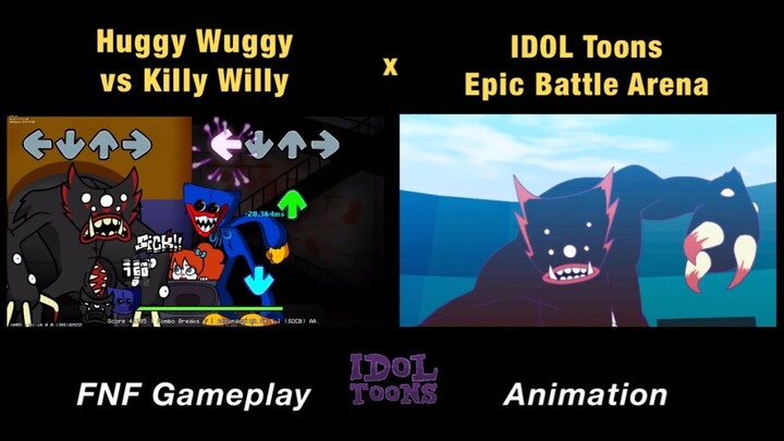 Killy Willy vs Huggy Wuggy | Poppy Playtime x FNF Animation x GAME