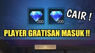 PLAYER GRATISAN MASUK ! CAIR 200 DIAMOND GRATIS !! JGN KASIH TAU MOONTON