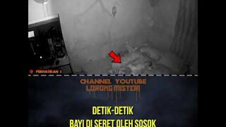 DETIK-DETIK BAYI DI SERET MAKHLUK ANEH BERTANDUK #shorts