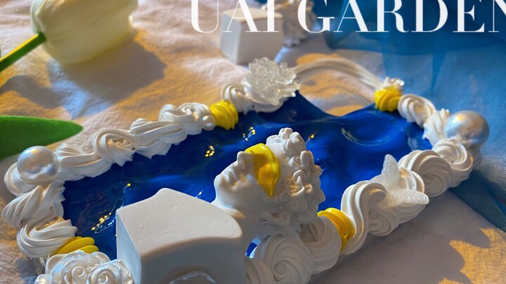 [Cream Glue Cellphone Case] Water Ripple + David