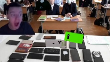 When it’s time to hand in your phone at the start of school...