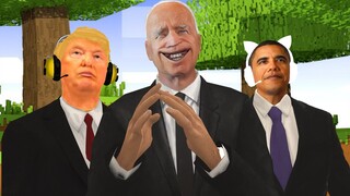 The Presidents play Minecraft