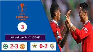 Kết quả bóng đá Vòng 3 Europa League 22/23 Lượt đi, Bảng xếp hạng