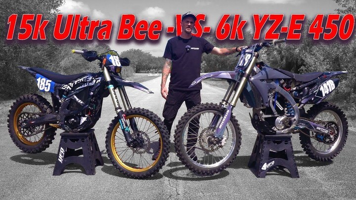 15K Built Ultra Bee Vs Custom 6K YZ450 E-Conversion