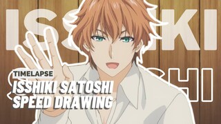 Drawing Isshiki Satoshi from Shokugeki no Souma Season 3 Eps 23