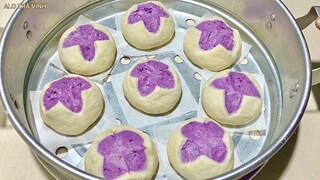 Nhà có Khoai Lang làm thử công thức Bánh Bao Nhân Ngọt nhé / Sweet potato dumplings