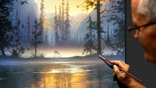 [Painting]Painting process:Morning|acrylic painting