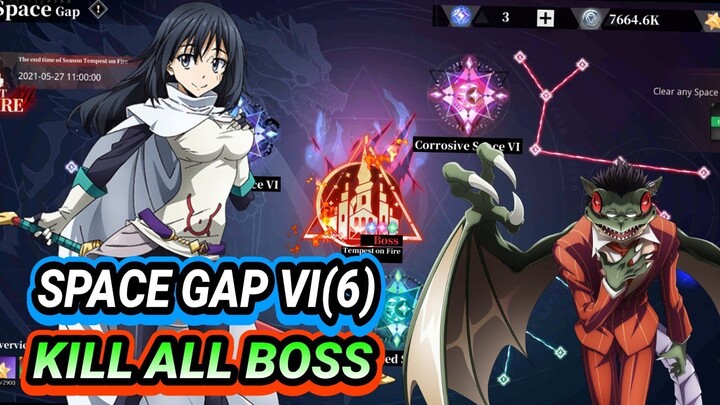 Beat All Boss Space Gap VI(6) Tensura king of Monster