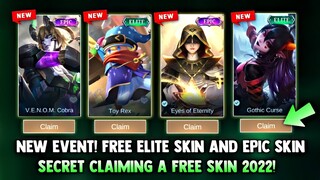 SECRET EVENT! GET FREE ELITE SKIN AND EPIC SKIN! (CLAIM FREE!) NEW EVENT | MOBILE LEGENDS 2022