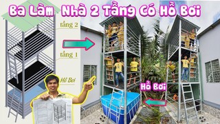 Thử Thách Làm Nhà 2 Tầng Có Hồ Bơi ❤TRANG AND VINH TV❤