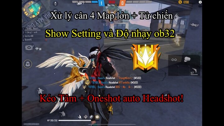 [Highlight] Những Pha Xử Lý Team 4 Siêu Kinh Điển 🔥 Show Độ Nhạy Ob32 Kèm Nút Bắn Ra Đạn Là Headshot
