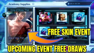 Upcoming New Event Free Skin & Free Draws | MLBB