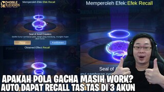 GACHA RECALL TAS TAS TAS PAKAI POLA INI?!? MASIH WORK?!? AUTO DAPAT DI 3 AKUN SUBSCRIBER!