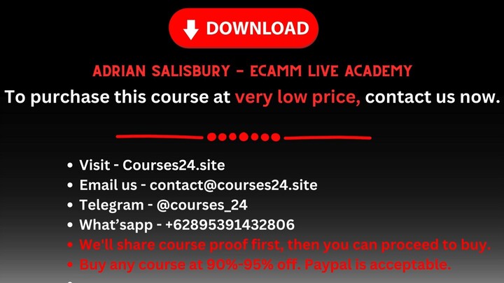 Adrian Salisbury - Ecamm Live Academy