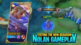 Testing The New Assassin Hero Nolan Gameplay - Mobile Legends Bang Bang