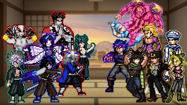 Ghostification Nine Pillars vs All JoJo Protagonists