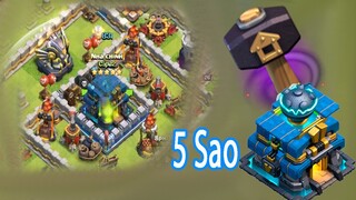 NMT | Clash of clans | Đưa Nhà Chính  Hall 12 Nên 5 Sao